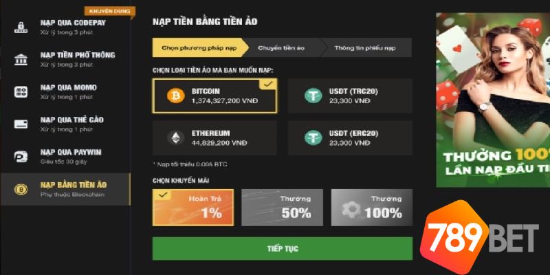 Hướng Dẫn Nạp Tiền Nhà Cái 789BET - Chi Tiết Đầy Đủ Cho Người Chơi